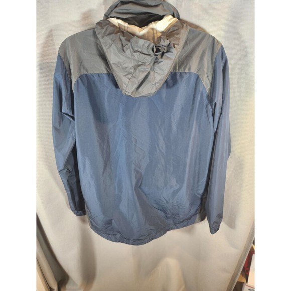 Frogg Toggs River Toadz Windbreaker Hooded Rain Jacket Blue/Gray - Size S/M - Picture 2 of 8